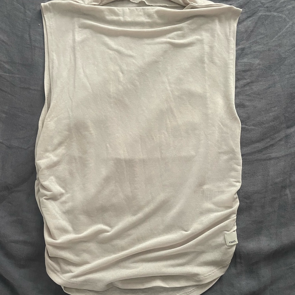 Vuori Cream Sleeveless Top